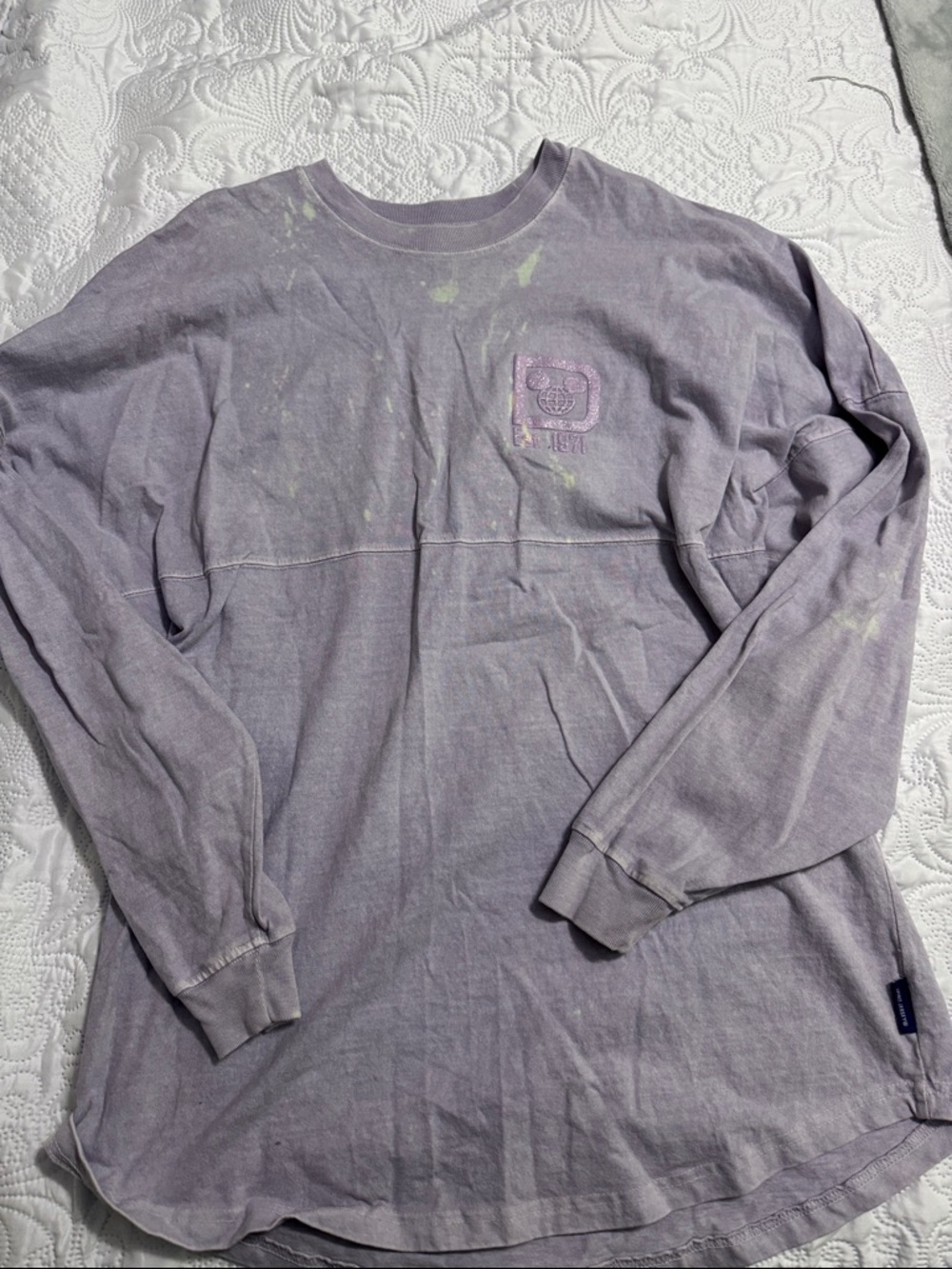 Disney Long Sleeve Crewneck Shirt - Light Purple